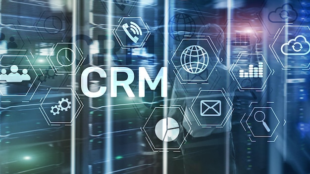 Concepto de servicio de análisis de gestión de CRM de clientes empresariales Gestión de relaciones