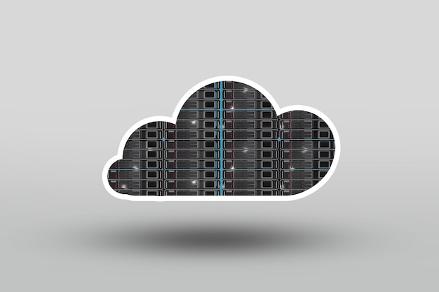 Concepto de servidor de nube