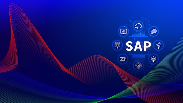 concepto de sistema SAP productos de aplicación de sistema SAP software de automatización y gestión de procesos de negocio concepto de soluciones de gestión