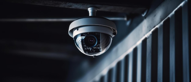 Concepto de sistema de seguridad de cámara CCTV IP