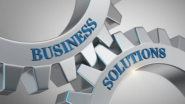 Concepto de soluciones empresariales