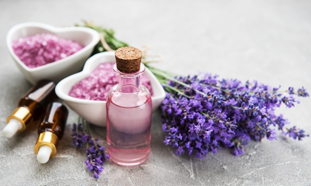 Concepto de spa lavanda