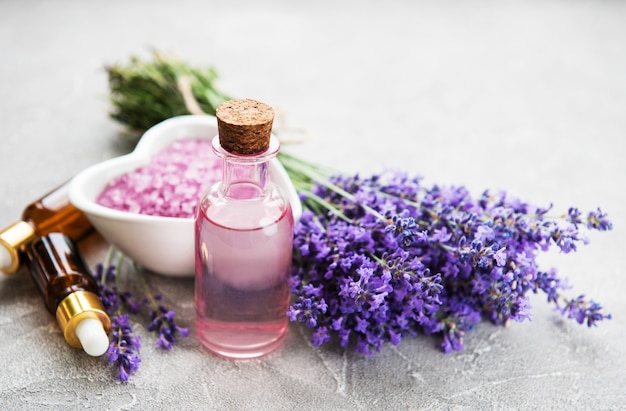 Concepto de spa lavanda