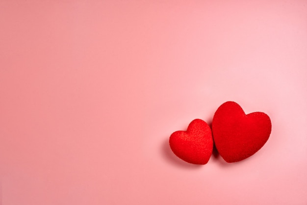 Concepto de tarjeta del día de San Valentín. Corazón para el fondo del día de San Valentín.
