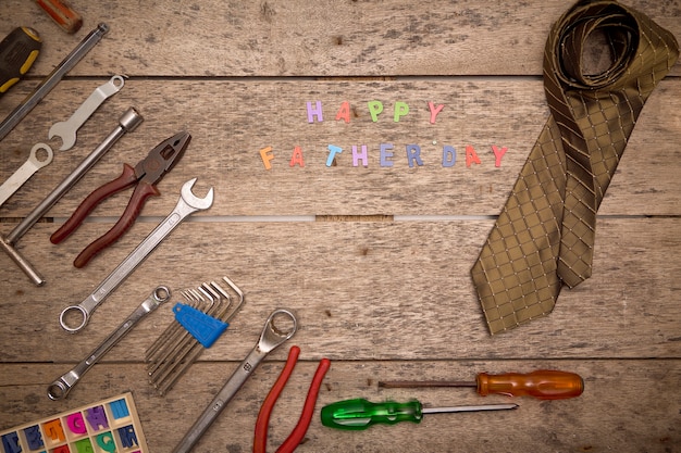 Concepto de tarjeta de felicitación del día de padres