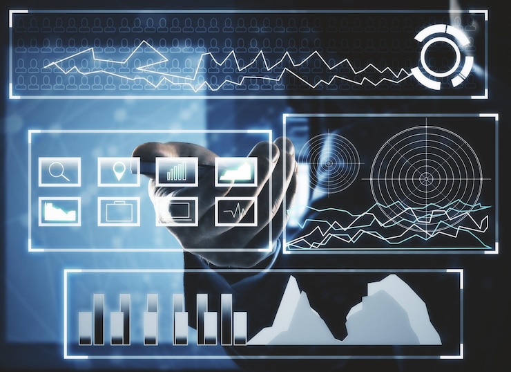 Foto concepto de tecnología y comunicación