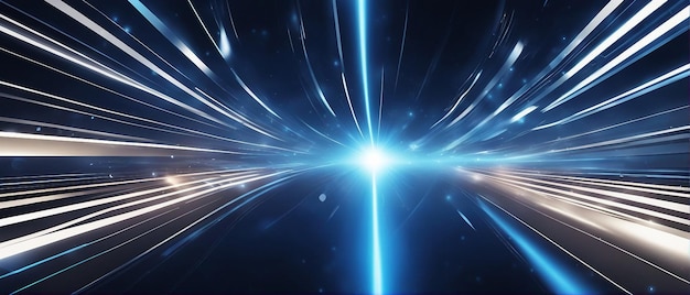 Concepto de tecnología energética futurista de ciencia abstracta Imagen digital de rayas de rayos de luz