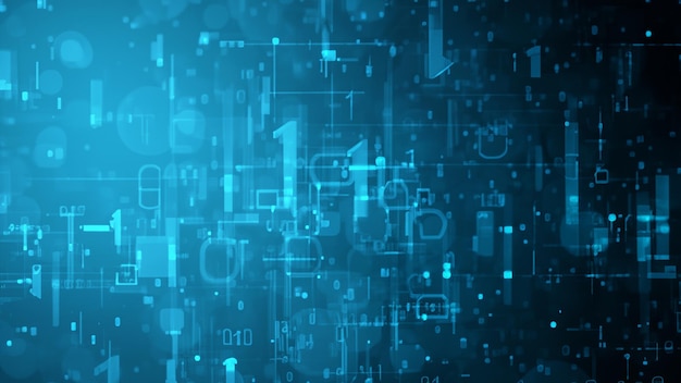 concepto de tecnología de fondo abstracto de grandes datos y telecomunicaciones digitales