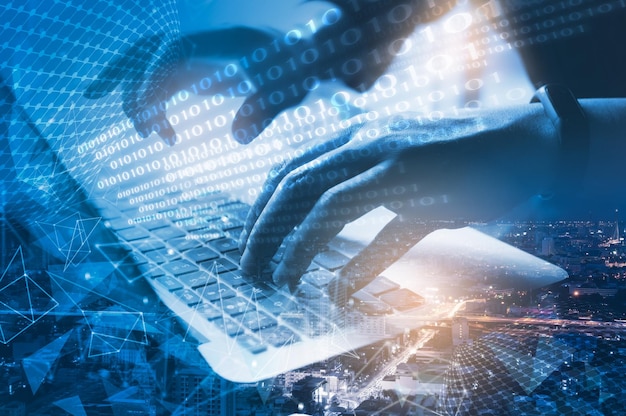 Concepto de tecnología de Internet