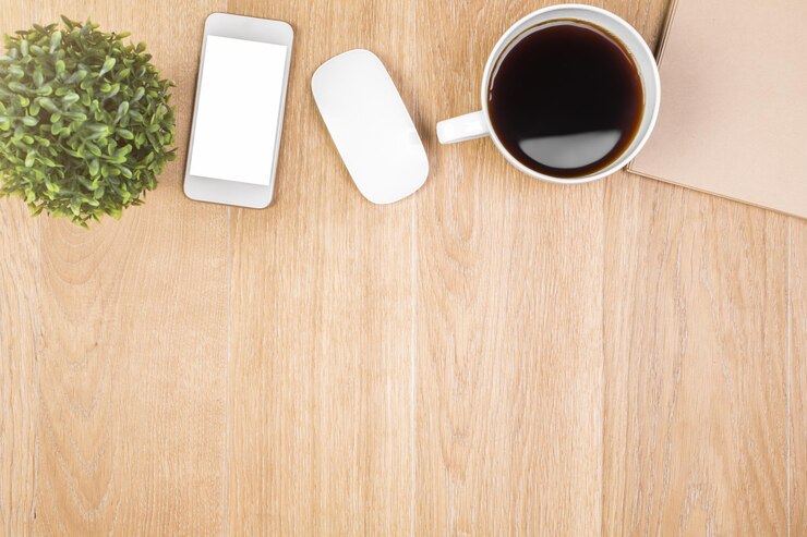 Foto concepto de tecnología y lugar de trabajo.