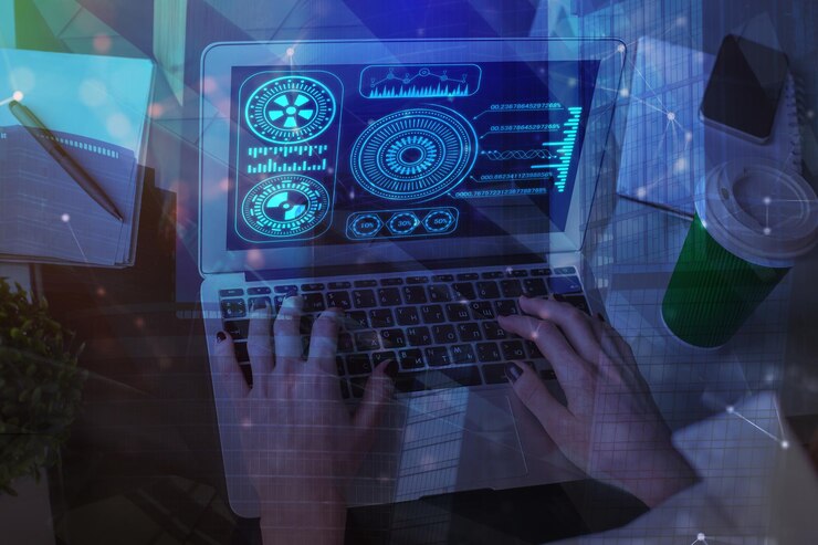 Foto concepto de tecnología y marketing.