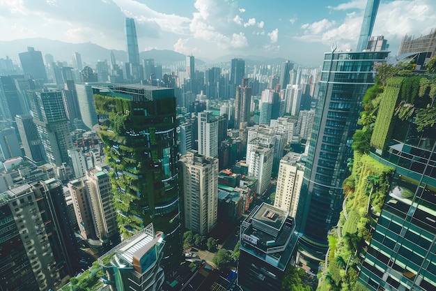 Concepto de tecnología moderna de la ciudad y el medio ambiente Objetivos de desarrollo sostenible ODS