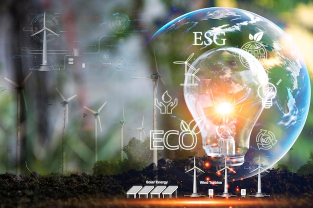 El concepto de tecnología puede integrarse con la tecnología verde del medio ambiente