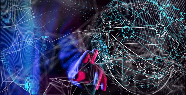 El concepto de tecnología virtual de la red digital