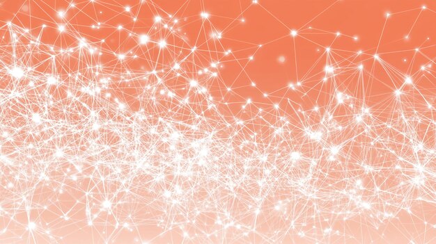 Concepto tecnológico Abstracto y futurista puntos y líneas conectados entre sí