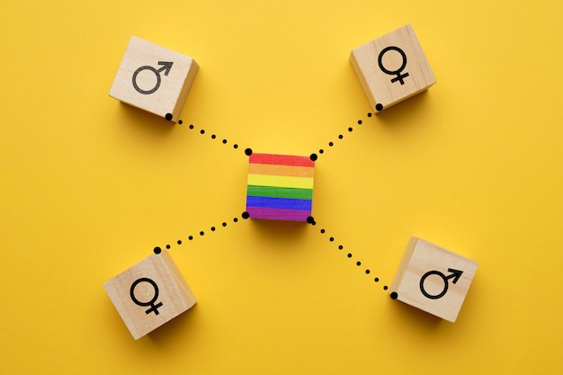 El concepto de unir a las personas en la comunidad LGBT