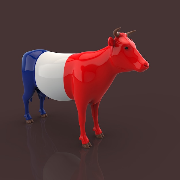 Concepto de vaca - Ilustración 3D