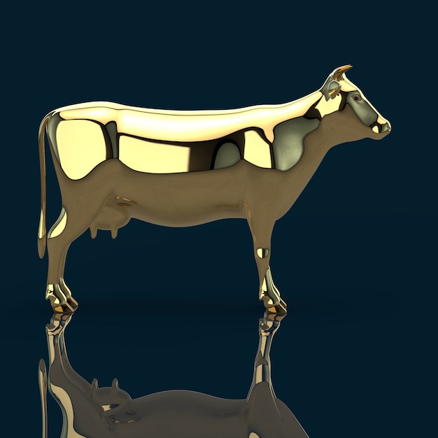 Concepto de vaca - Ilustración 3D