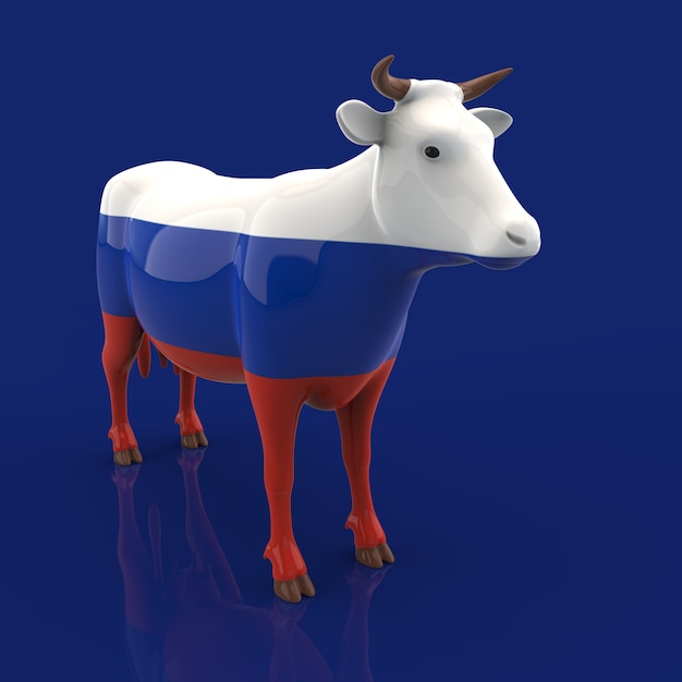 Concepto de vaca - Ilustración 3D