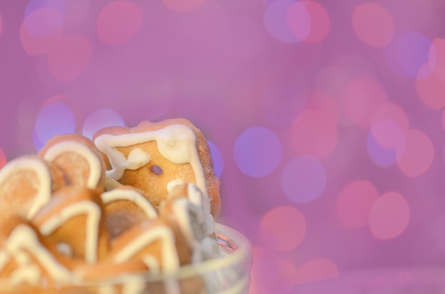 Foto concepto de vacaciones de navidad galletas de jengibre caseras