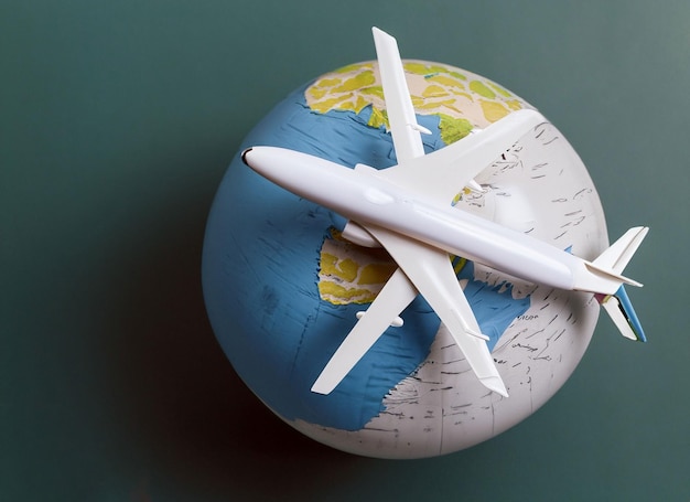 Concepto de viaje con espacio de copia