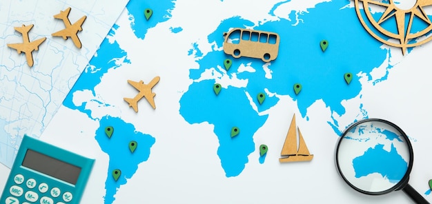 Concepto de viaje y estilo de vida de viajero de aventura