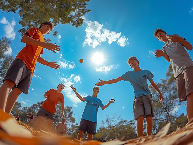 Foto un concepto de vida segura de inclusión a través de fotos y actividades pacíficas saludables