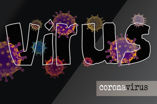 Foto concepto de virología de riesgo médico para la salud de la pandemia del nuevo coronavirus 2019ncov