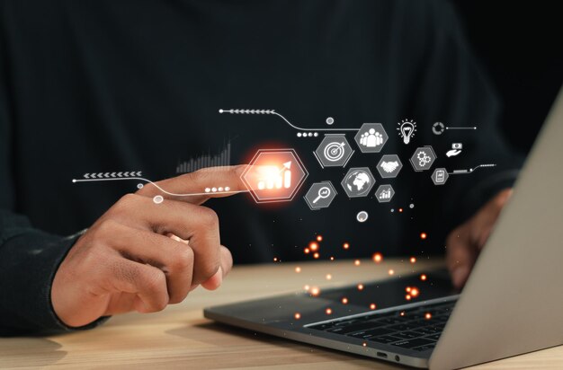 Conceptos de desarrollo y gestión empresariales a largo plazo Establecimiento de objetivos para el éxito empresarial Solución de problemas de flujo de trabajo Operaciones empresariales óptimas e innovación