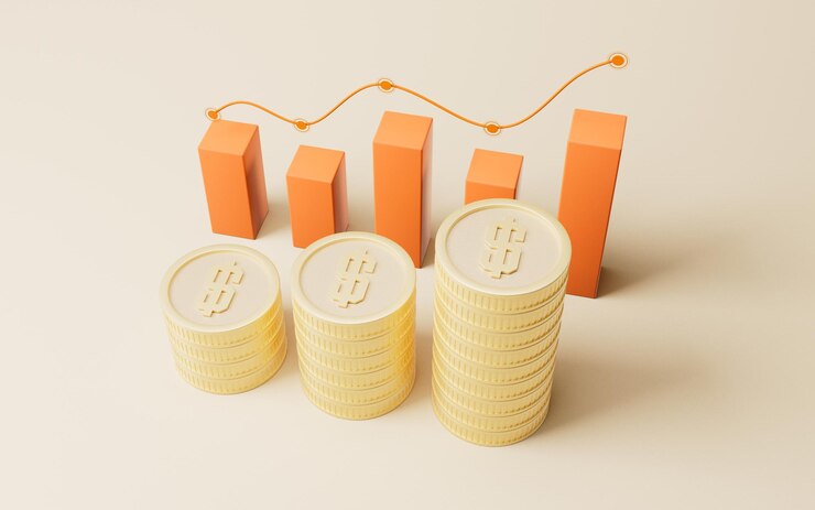 Foto conceptos de dinero e inversión tema renderización en 3d