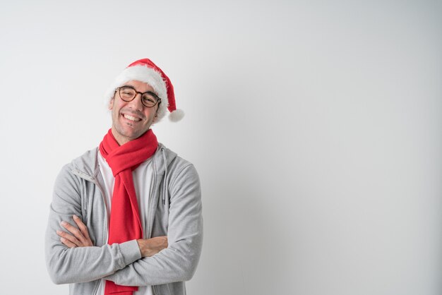 Conceptos de Navidad - hombre joven gesticulando