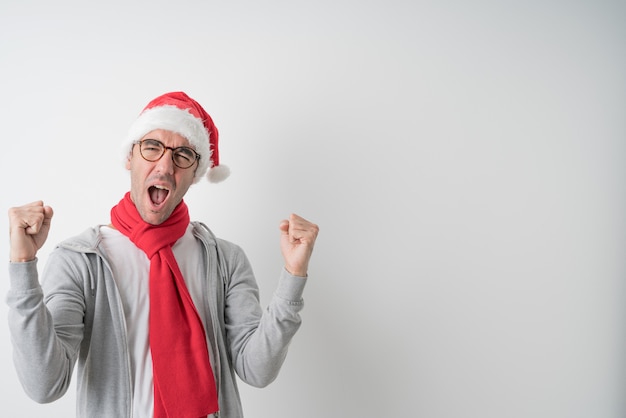 Conceptos de Navidad - hombre joven gesticulando