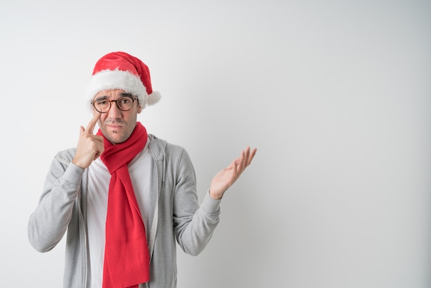 Conceptos de Navidad - hombre joven gesticulando