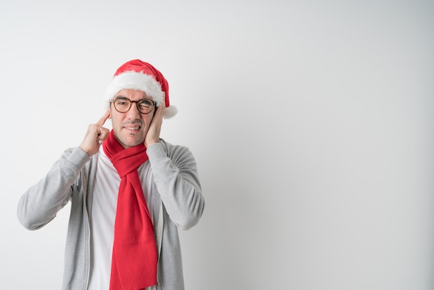 Conceptos de Navidad - hombre joven gesticulando