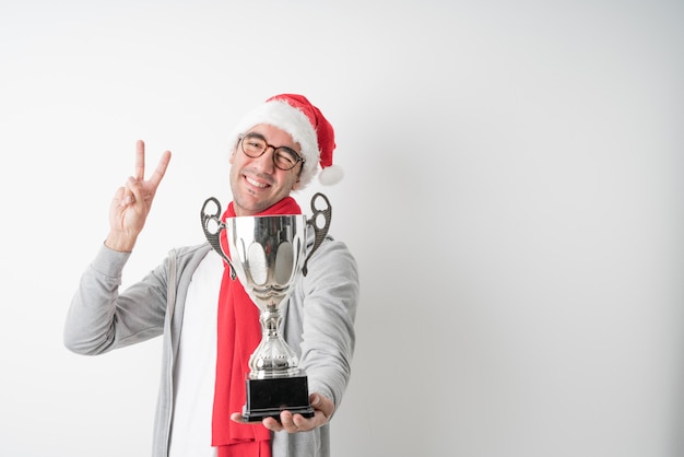 Conceptos de Navidad - hombre joven gesticulando