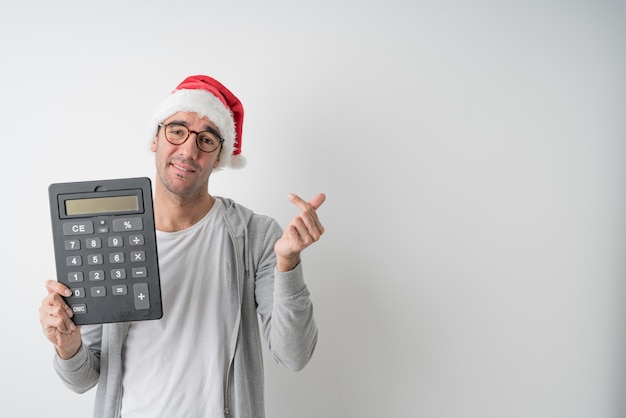 Conceptos de Navidad - hombre joven gesticulando