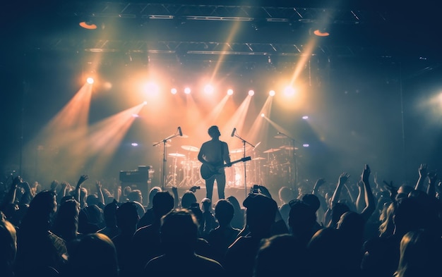 Foto concerto de adoração conceito suave e desfocado ia generativa