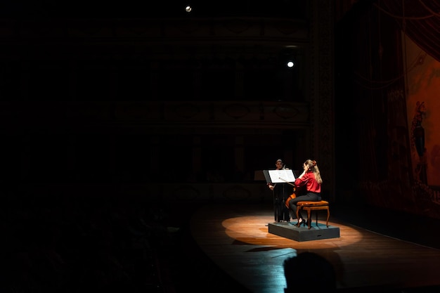 Foto concerto de música clássica num teatro