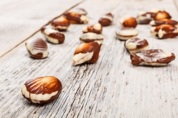 Conchas de chocolate