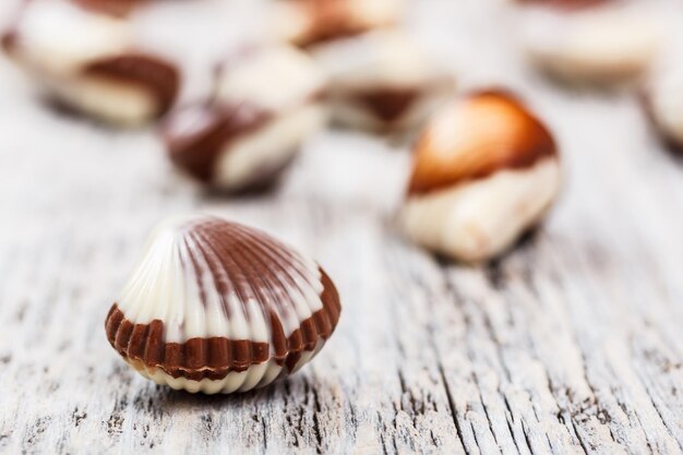 Conchas de chocolate