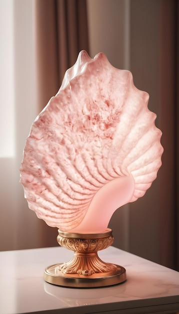 Foto conchas de mar rosadas decoradas