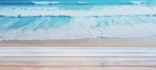 Conchas marinhas em madeira e areia verão