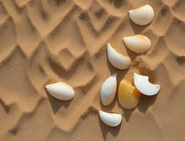 conchas en la playa