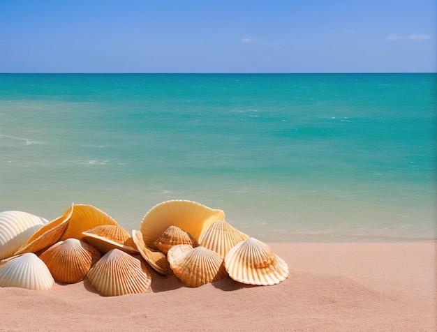 conchas en la playa