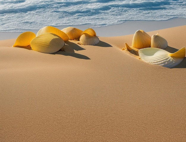 conchas en la playa