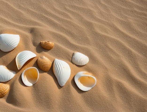 conchas en la playa