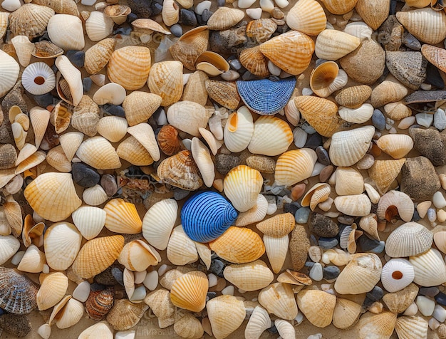 conchas en la playa