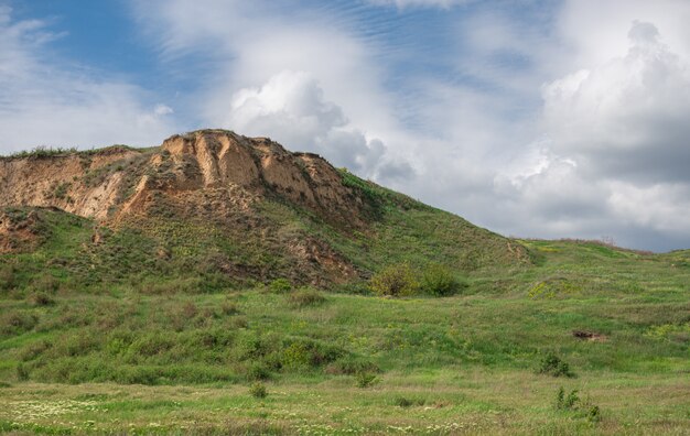 Conchas de rocas en la costa de Odessa en Ucrania