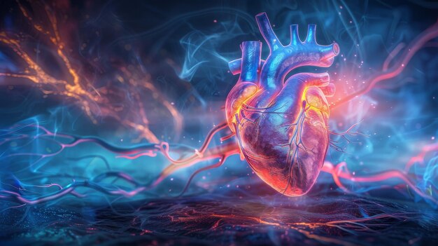 Foto conciencia de las enfermedades cardíacas una exploración visual de la salud cardiovascular