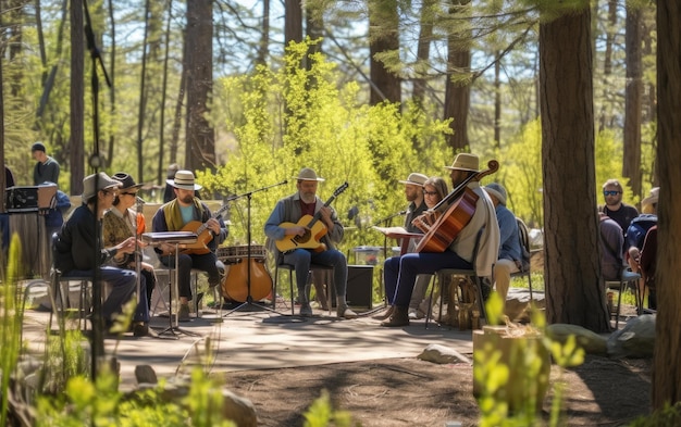 Concierto del Día de la Tierra con músicos al aire libre